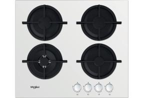 Whirlpool AKT625/WH integreeritav gaasiplaat 60 cm valge klaas